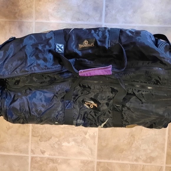 Vintage Spalding Duffel Bag Neon Retro - Picture 4 of 4
